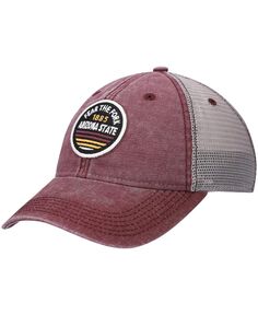 Мужская темно-бордовая кепка Arizona State Sun Devils Sunset Dashboard Trucker Snapback Legacy Athletic