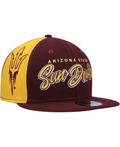 Мужская темно-бордовая кепка Arizona State Sun Devils Outright 9FIFTY Snapback New Era