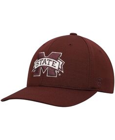 Мужская темно-бордовая шляпа с логотипом Mississippi State Bulldogs Reflex Flex. Top of the World