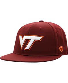 Мужская темно-бордовая приталенная шляпа Virginia Tech Hokies Team Color Top of the World