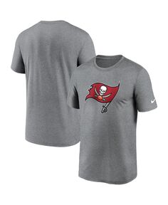 Мужская футболка с логотипом Heather Charcoal Tampa Bay Buccaneers Legend Performance Nike