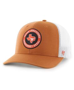 Мужская бейсболка Texas Orange Texas Longhorns представляет гибкую шляпу Trophy &apos;47 Brand