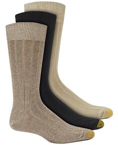 Комплект из трех мужских классических носков Hamption Crew Gold Toe