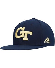 Мужская бейсбольная кепка темно-синего цвета Georgia Tech Yellow Jackets Team On-Field adidas