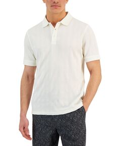 Мужская рубашка-поло из жаккардового эластичного фактурного полотна Alfani