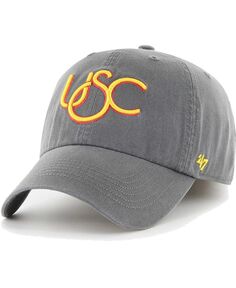 Мужская темно-серая приталенная шляпа USC Trojans Franchise &apos;47 Brand