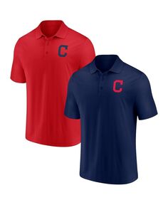 Мужской комплект рубашки-поло с фирменным логотипом темно-красного цвета Cleveland Guardians Primary Fanatics