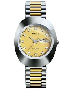 Оригинальные мужские двухцветные часы-браслет из нержавеющей стали 35 мм Rado