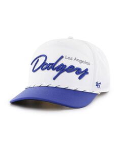 Мужская белая регулируемая кепка Los Angeles Dodgers Chamberlain Hitch &apos;47 Brand