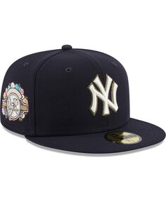 Мужская темно-синяя бейсболка New York Yankees 100th Anniversary Spring Training Botanical 59FIFTY New Era