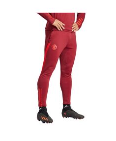 Мужские красные тренировочные брюки AEROREADY Манчестер Юнайтед 2023/24 adidas
