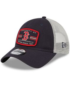 Мужская темно-синяя кепка Boston Red Sox Property Trucker 9TWENTY Snapback New Era