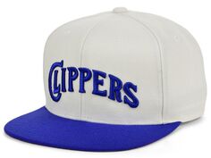 Двухцветная классическая бейсболка Los Angeles Clippers Snapback Mitchell &amp; Ness