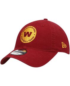 Мужская бордовая регулируемая кепка Washington Football Team с альтернативным логотипом Essential 9TWENTY New Era