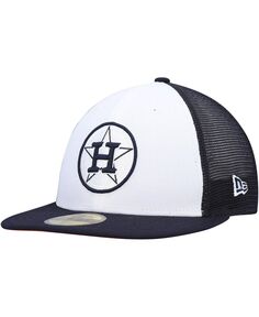 Мужская темно-синяя и белая кепка Houston Astros 2023 для тренировки мяча на поле 59FIFTY. New Era