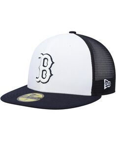 Мужская темно-синяя и белая шляпа Boston Red Sox 2023 для тренировки мяча на поле 59FIFTY. New Era