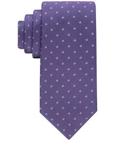 Мужской галстук в елочку со звездами и точками Calvin Klein