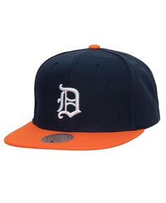 Мужская темно-синяя кепка Detroit Tigers Cooperstown Collection Evergreen Snapback Mitchell &amp; Ness
