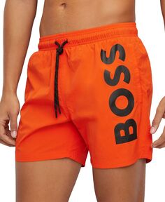 Мужские быстросохнущие шорты для плавания с логотипом Hugo Boss