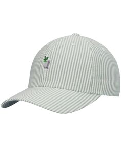 Зеленая женская оксфордская шляпа в полоску Kentucky Derby Julep Icon Ahead