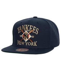 Мужская темно-синяя кепка New York Yankees Grand Slam Snapback Mitchell &amp; Ness