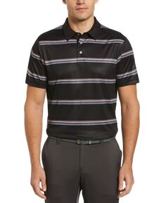 Мужская рубашка-поло для гольфа с короткими рукавами в полоску Space Dye Stripe PGA TOUR