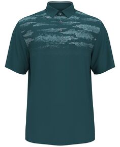 Мужская футболка-поло для гольфа спортивного кроя с фактурным принтом PGA TOUR