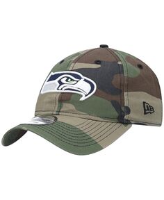 Мужская камуфляжная регулируемая кепка Seattle Seahawks Team Core Classic 2.0 9TWENTY New Era