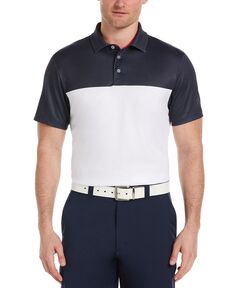 Мужская рубашка-поло для гольфа с короткими рукавами и цветными блоками Airflux PGA TOUR