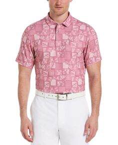Мужская рубашка-поло для гольфа с фотореалистичным тропическим принтом PGA TOUR