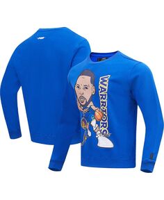 Мужской пуловер свитшот Stephen Curry Royal Golden State Warriors Avatar Pro Standard