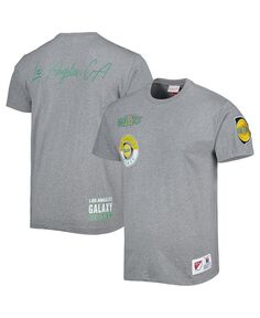 Мужская серая футболка LA Galaxy City Mitchell &amp; Ness