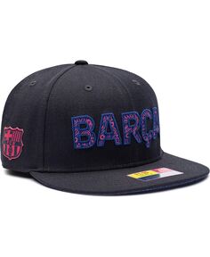 Мужская темно-синяя приталенная шляпа Barcelona Bode Fan Ink