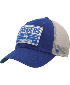 Мужская кепка Royal Los Angeles Dodgers Four Stroke Clean Up Trucker Snapback &apos;47 Brand