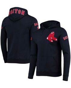 Мужской темно-синий пуловер с капюшоном и логотипом Boston Red Sox Team Pro Standard