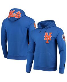 Мужской пуловер с капюшоном и логотипом Royal New York Mets Team Pro Standard