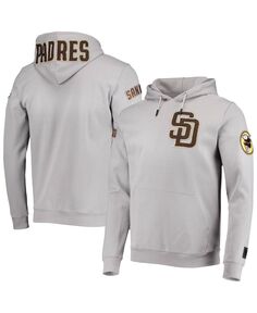 Мужской серый пуловер с капюшоном и логотипом команды San Diego Padres Team Pro Standard