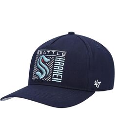 Мужская кепка Snapback &apos;47 Deep Sea Blue Seattle Kraken Reflex Hitch &apos;47 Brand