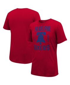 Мужская и женская красная футболка Philadelphia 76ers City Year Stadium Essentials