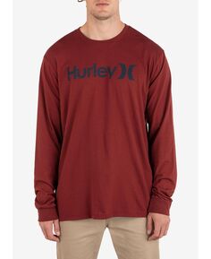 Мужская однотонная футболка с длинным рукавом на каждый день One and Only Hurley