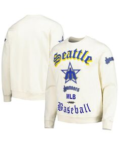 Мужской кремовый пуловер Seattle Mariners в стиле ретро в стиле староанглийского свитера Pro Standard