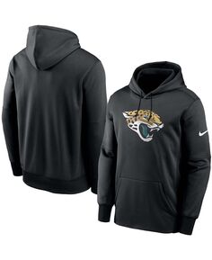 Мужской черный пуловер с капюшоном Jacksonville Jaguars Fan Gear Primary Logo Therma Performance Nike