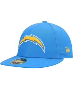 Мужская темно-синяя приталенная шляпа Los Angeles Chargers Logo Omaha Low Profile 59FIFTY New Era