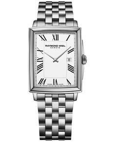 Мужские швейцарские часы Toccata с браслетом из нержавеющей стали 29x37 мм Raymond Weil