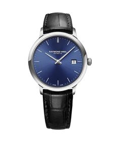 Мужские швейцарские часы Toccata с черным кожаным ремешком, 39 мм Raymond Weil