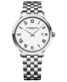 Мужские швейцарские часы Toccata с браслетом из нержавеющей стали 39 мм Raymond Weil