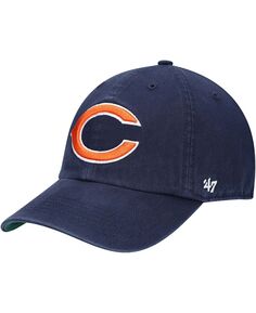 Мужская темно-синяя приталенная шляпа с логотипом Chicago Bears Franchise &apos;47 Brand