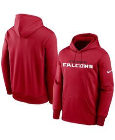 Мужской красный пуловер с капюшоном Atlanta Falcons Fan Gear с надписью Performance Nike