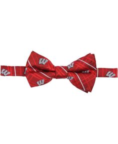 Мужской оксфордский галстук-бабочка Red Wisconsin Badgers Eagles Wings
