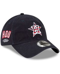 Мужская темно-синяя регулируемая кепка Houston Astros 4 июля 9Twenty New Era